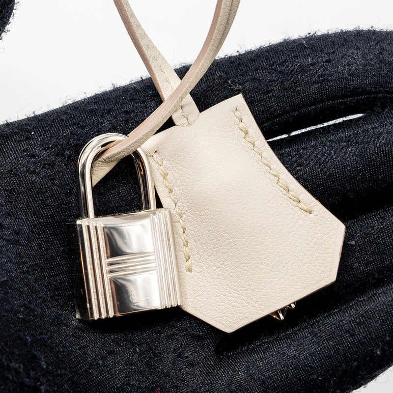 Hermes Birkin 25 Swift Beton SHW Stamp C