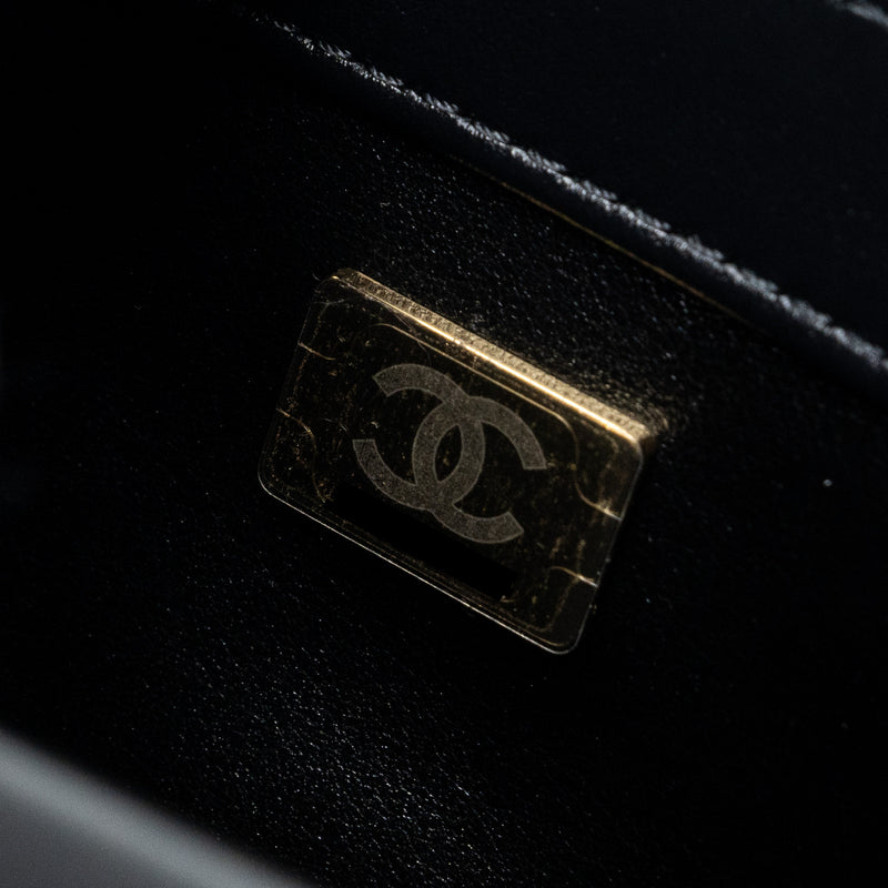 Chanel flap bag cheap with metal plate