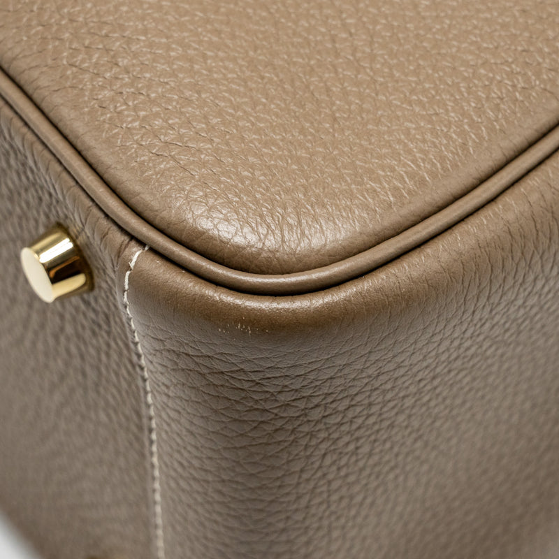 Hermes Lindy 26 Clemence Etoupe GHW Stamp U