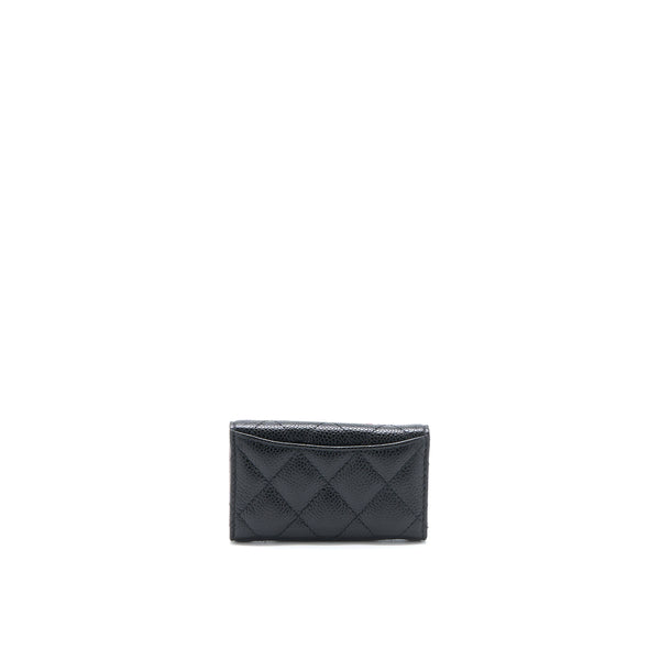 Chanel Flap Key Holder Caviar Black GHW