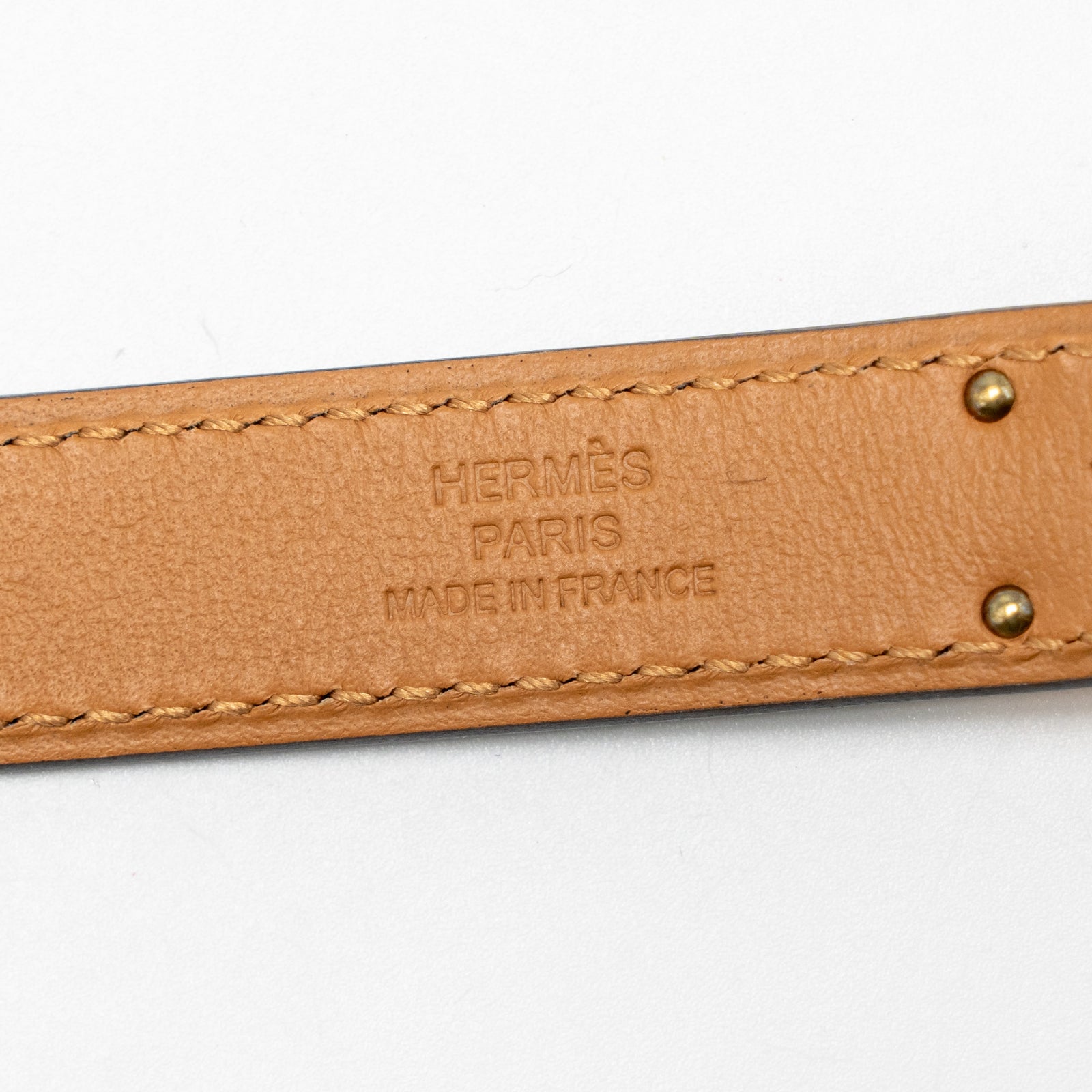 Hermes Kelly 18 Belt Epsom Black RGHW Stamp W - Main Image