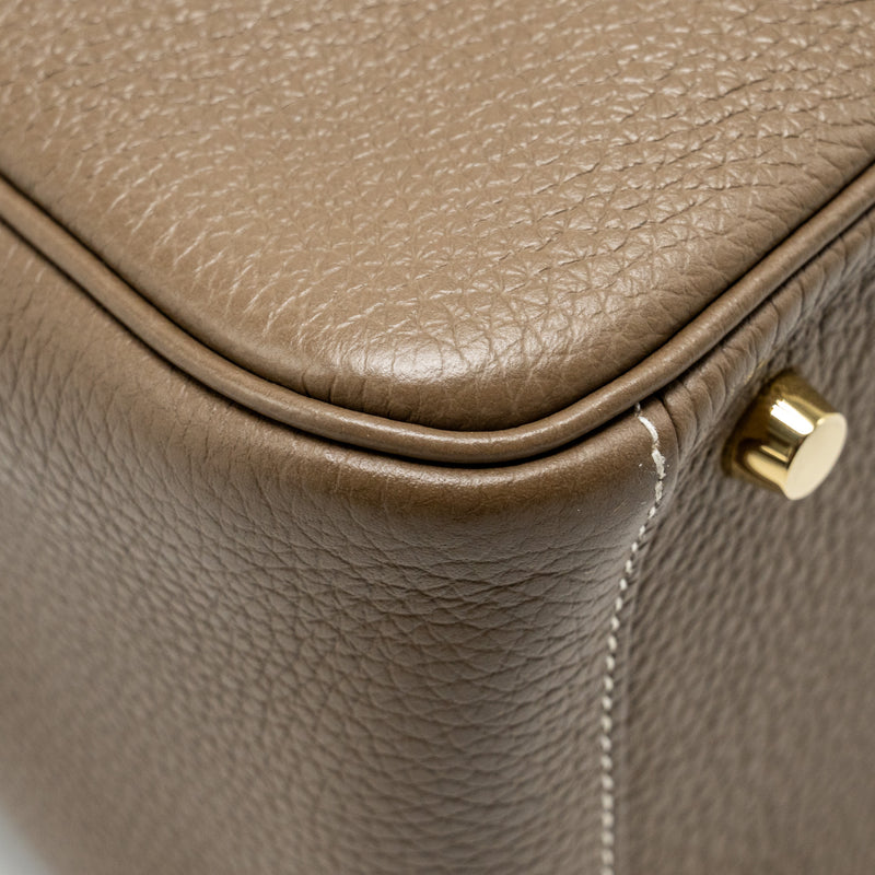 Hermes Lindy 26 Clemence Etoupe GHW Stamp U