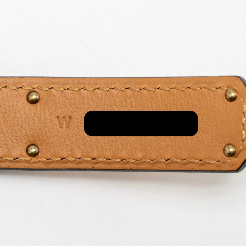 Hermes Kelly 18 Belt Epsom Black RGHW Stamp W