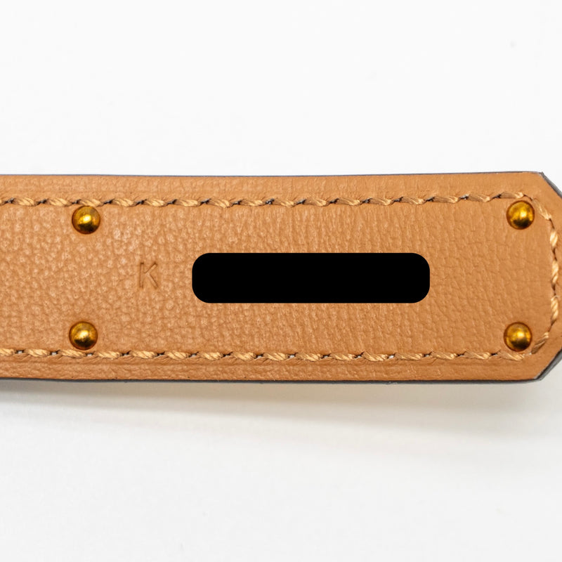Hermes Kelly 18 Belt Epsom Etoupe GHW Stamp K