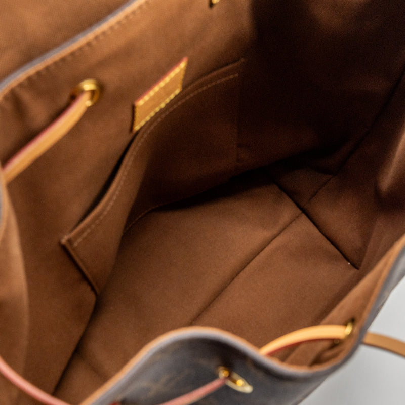 Montsouris PM Monogram Canvas/Natural leather - Handbags