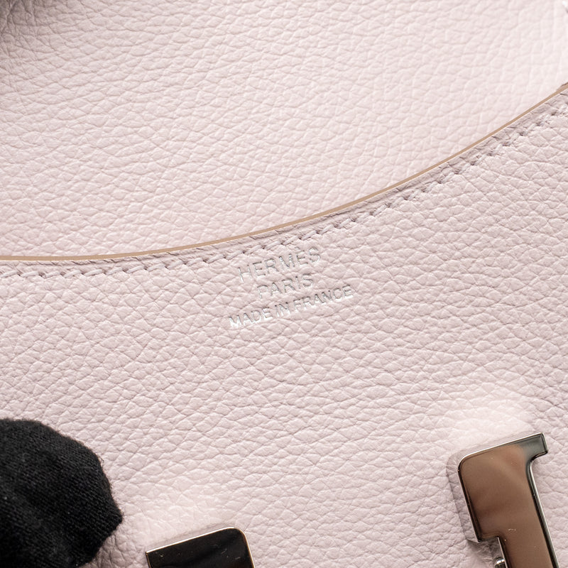 Hermes Constance Slim Evercolor Mauve Pale SHW Stamp B