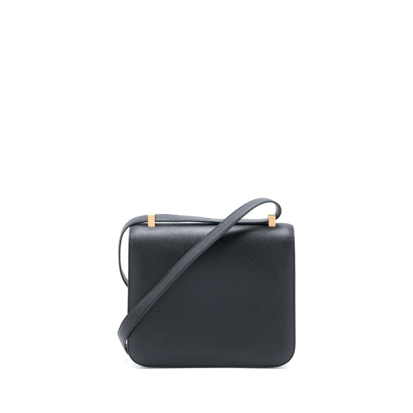 Hermes Constance 24 Epsom Black RGHW Stamp C