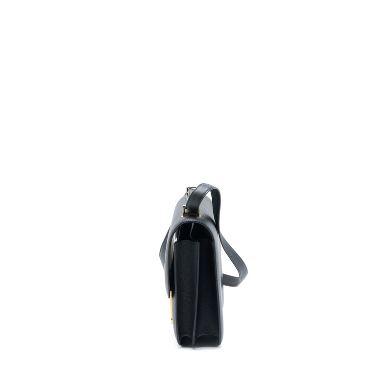 Hermes Constance 24 Epsom Black RGHW Stamp C