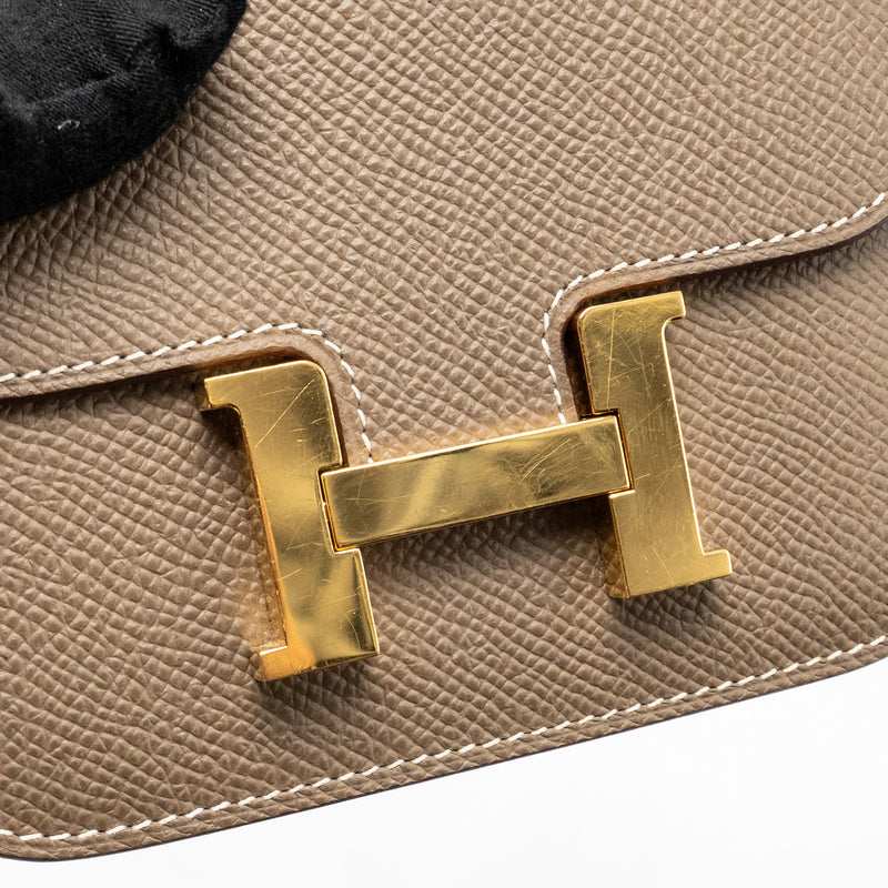 Hermes Constance Slim Epsom Etoupe GHW Stamp U