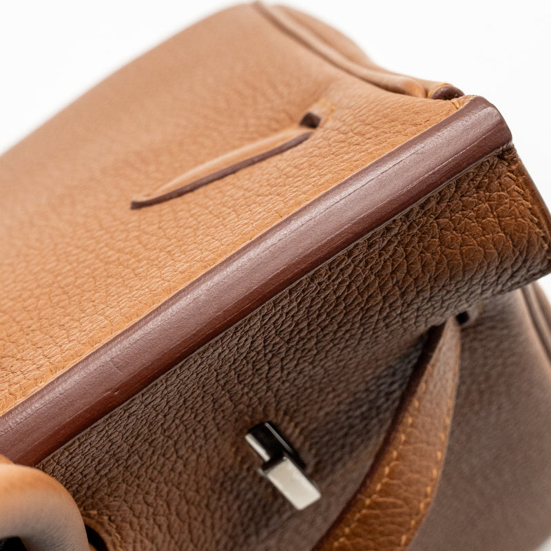 Hermes Birkin 25 Officer Togo/Swift Gold/Ambre SHW Stamp C