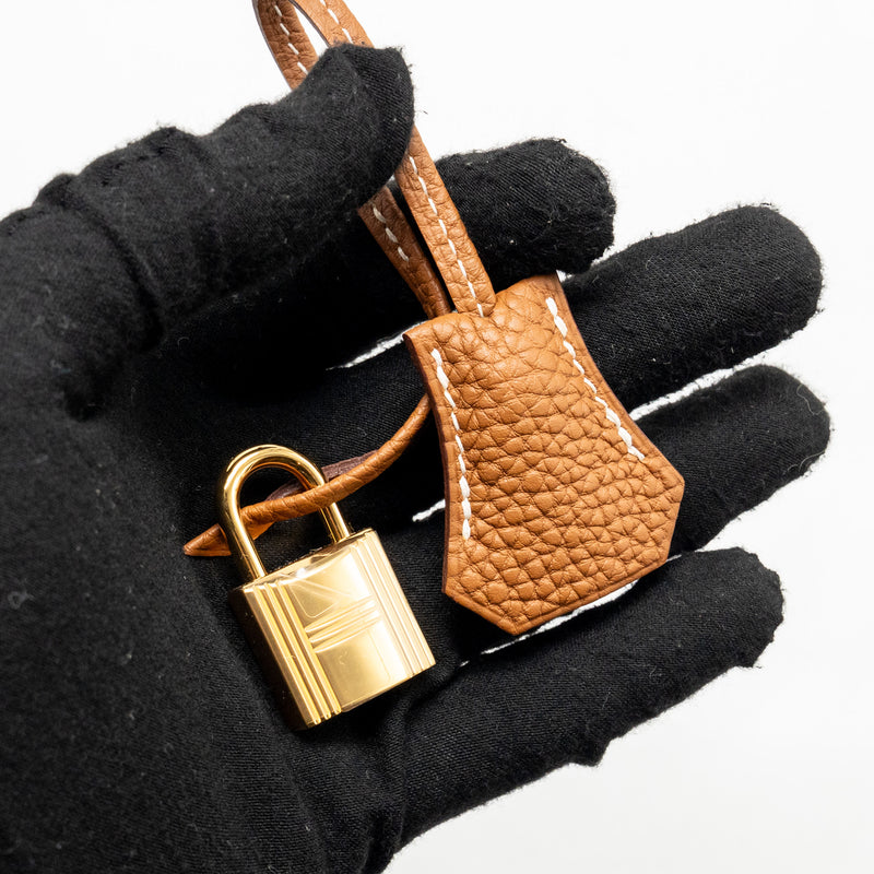 Hermes Birkin 25 Togo Gold GHW Stamp U