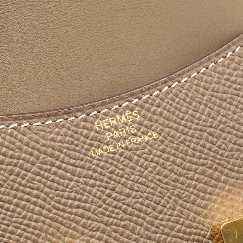 Hermes Constance Slim Epsom Etoupe GHW Stamp U