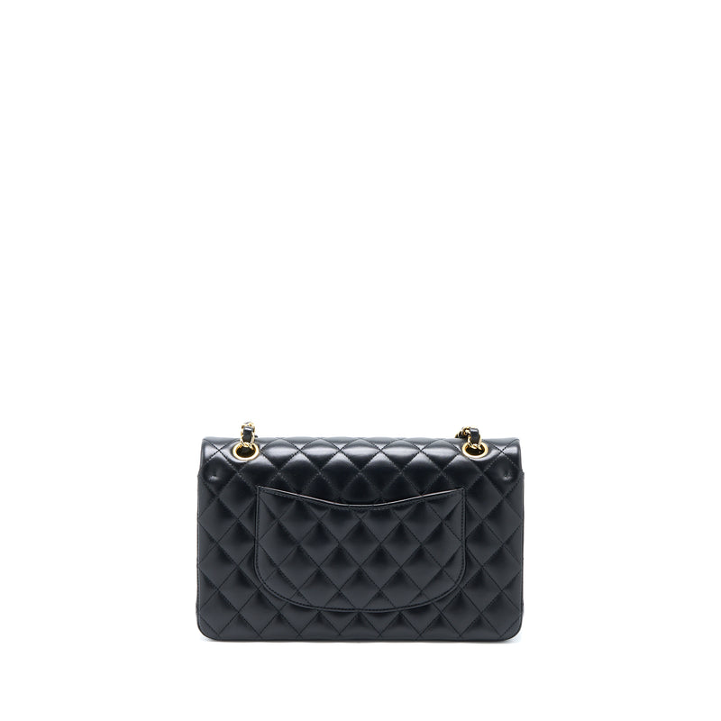 Chanel Medium Classic Double Flap Bag Lambskin Black GHW