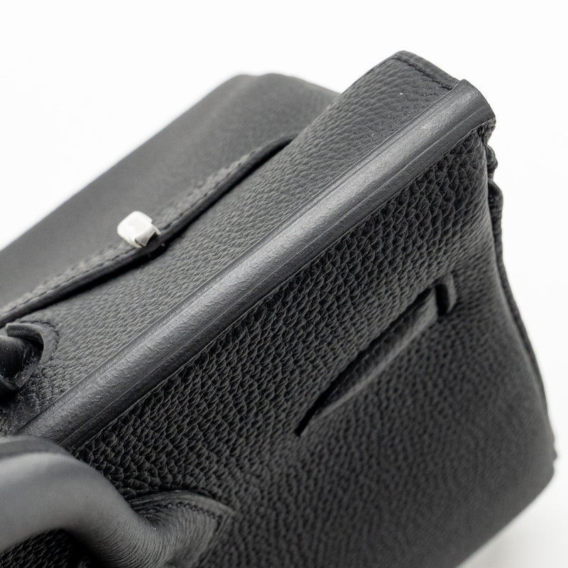 Hermes Birkin 30 Togo Black Brushed SHW Stamp K