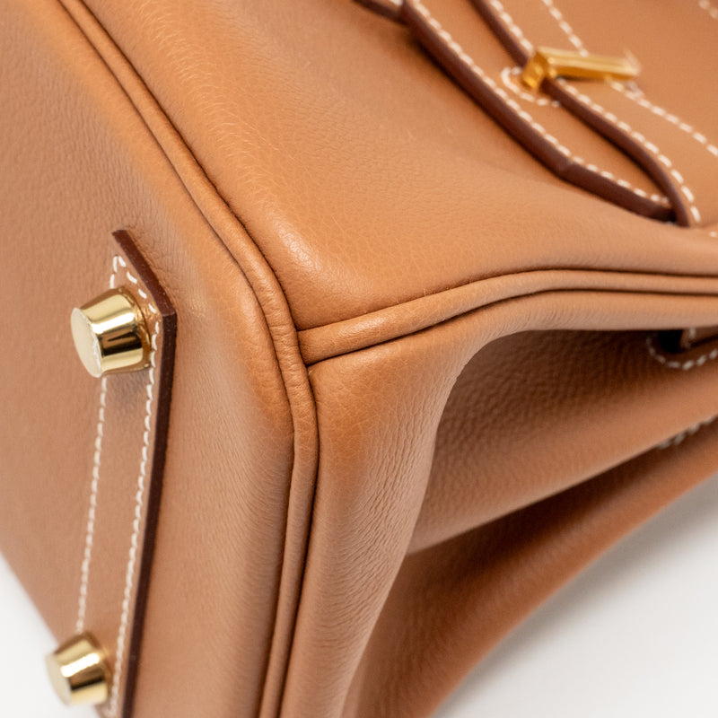 Hermes Birkin Shoulder 29 Evercolor Gold GHW Stamp K