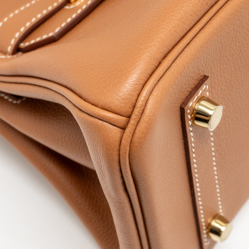 Hermes Birkin Shoulder 29 Evercolor Gold GHW Stamp K