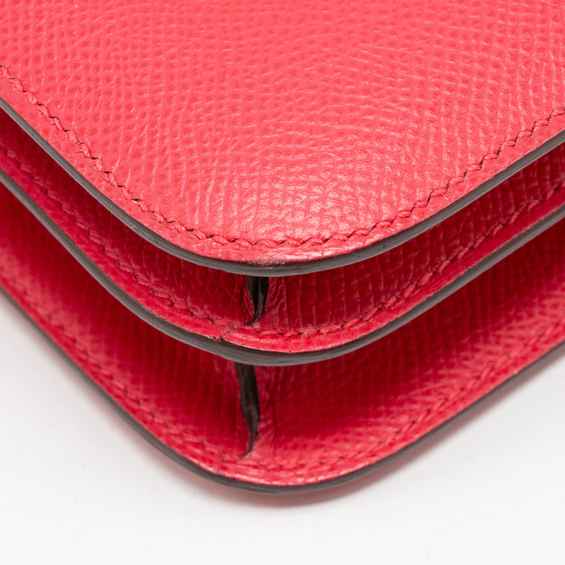 Hermes Mini Constance Epsom Rose Extreme GHW Stamp D