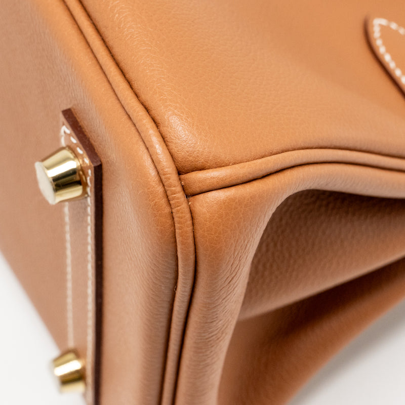 Hermes Birkin Shoulder 29 Evercolor Gold GHW Stamp K
