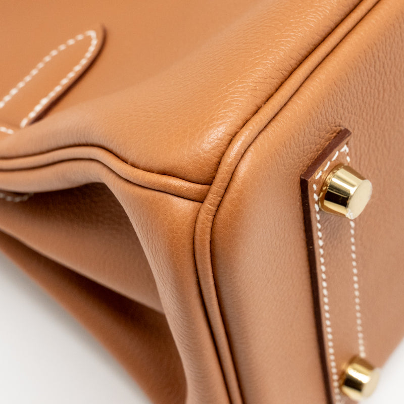 Hermes Birkin Shoulder 29 Evercolor Gold GHW Stamp K