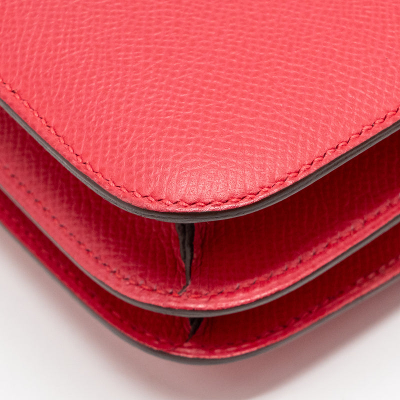 Hermes Mini Constance Epsom Rose Extreme GHW Stamp D