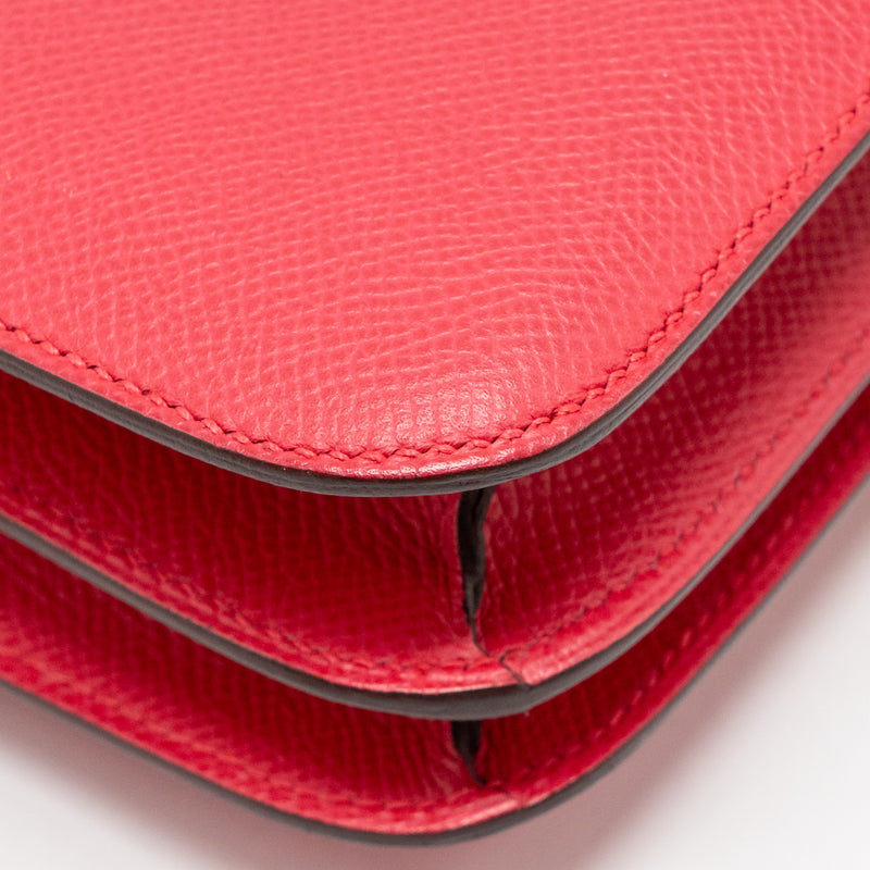 Hermes Mini Constance Epsom Rose Extreme GHW Stamp D