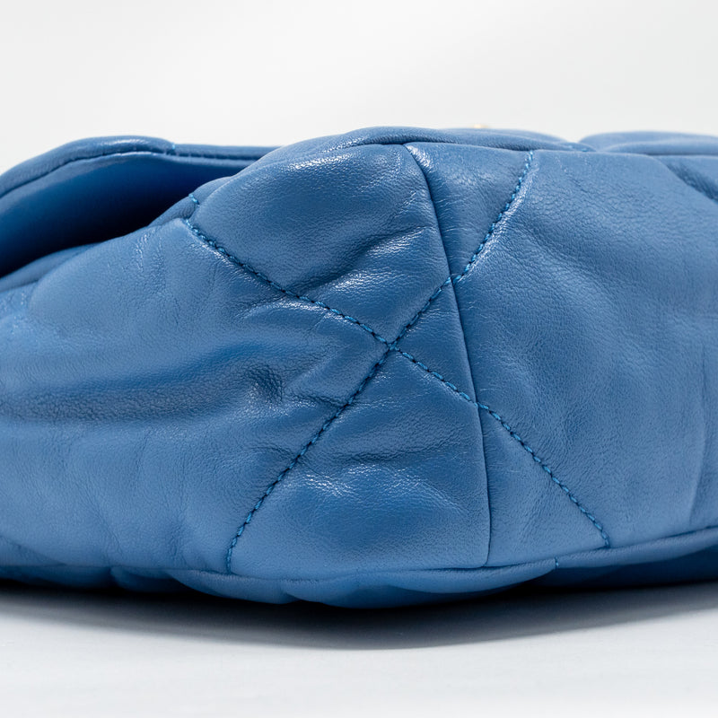 Chanel Small 19 Bag Lambskin Blue Multicolour Hardware