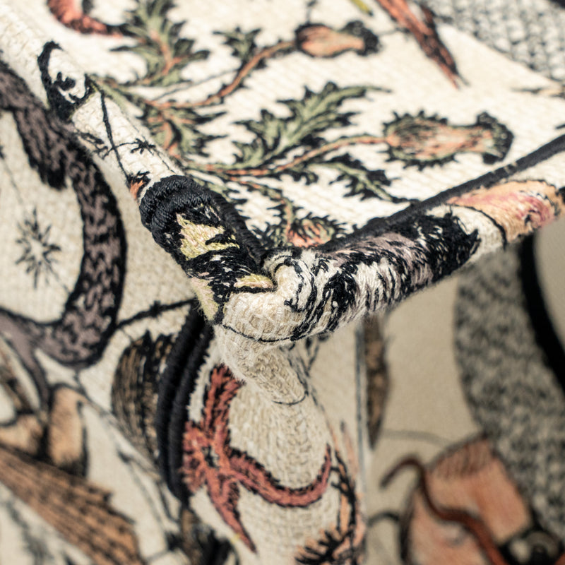 Dior Medium Book Tote Embroidery Canvas Multicolour
