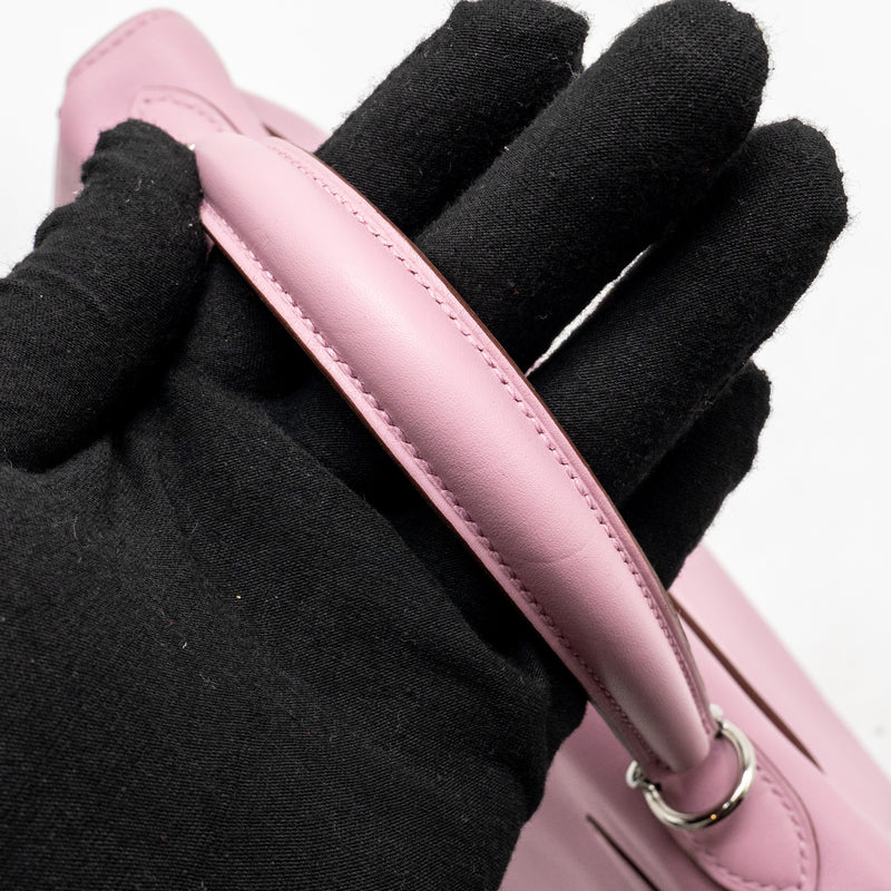 Hermes Kelly 25 Swift x9 Mauve Sylvestre SHW Stamp Z
