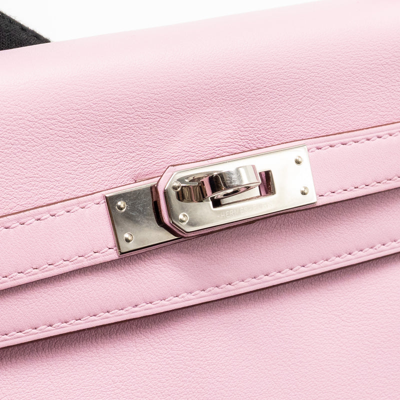 Hermes Kelly 25 Swift x9 Mauve Sylvestre SHW Stamp Z