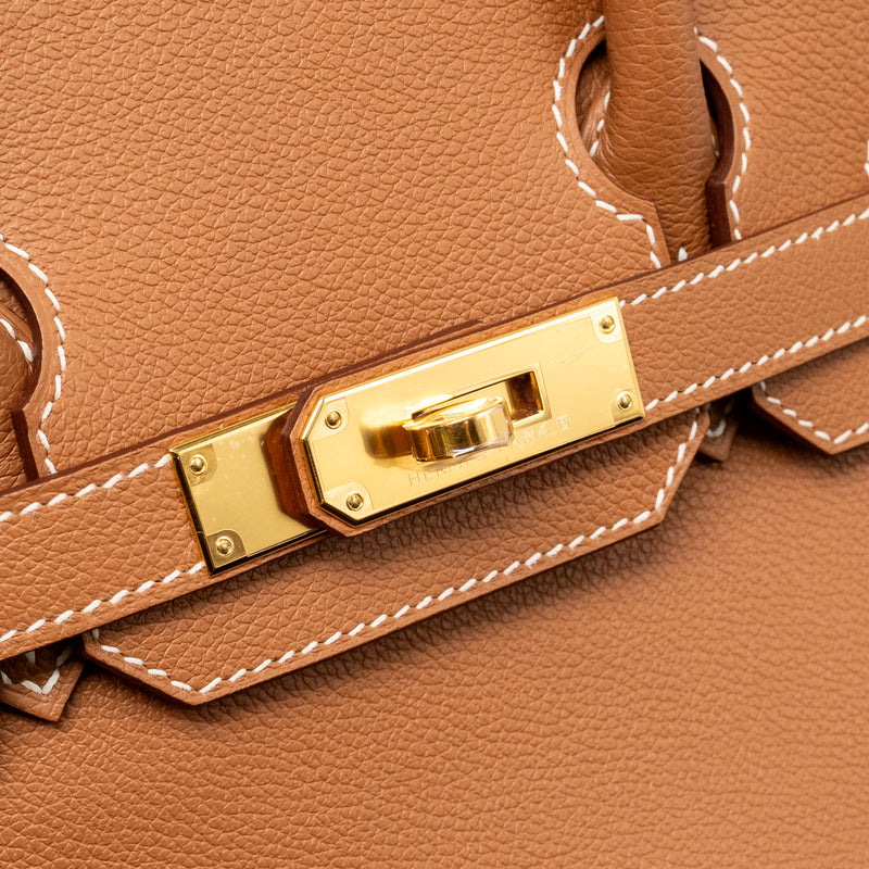 Hermes Birkin Shoulder 29 Evercolor Gold GHW Stamp K