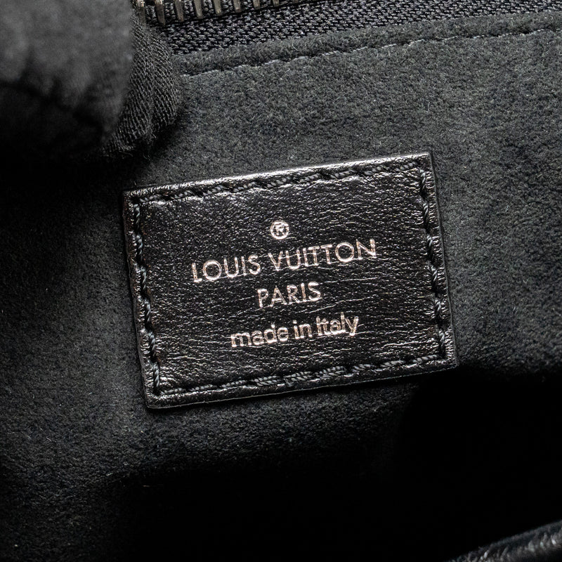 Louis Vuitton Carryall Vibe MM Lambskin/Monogram Canvas Black SHW