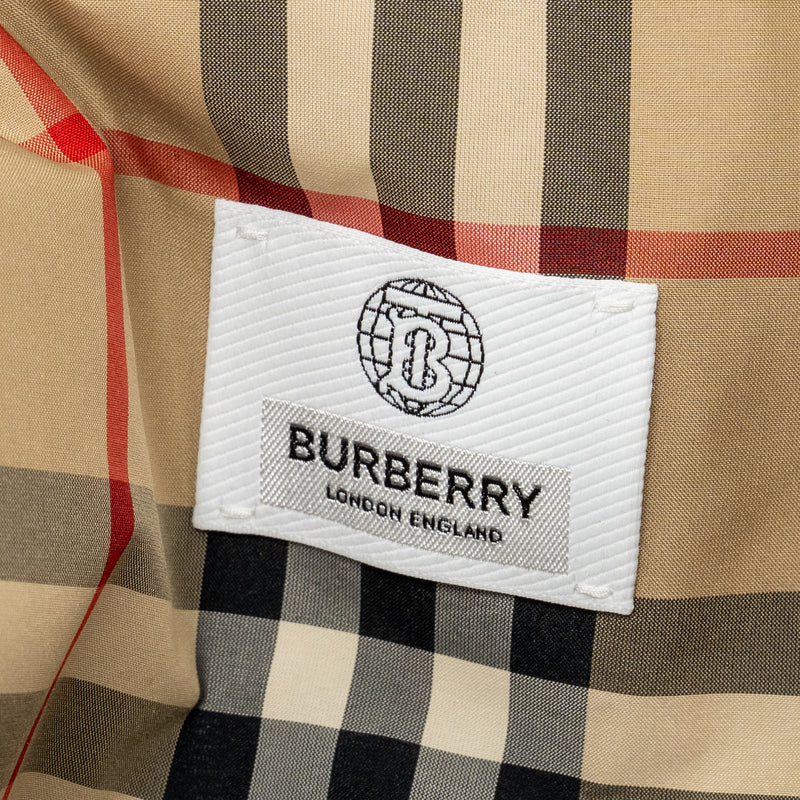Burberry Size UK 10 Nylon Hooded Jacket Light Blue
