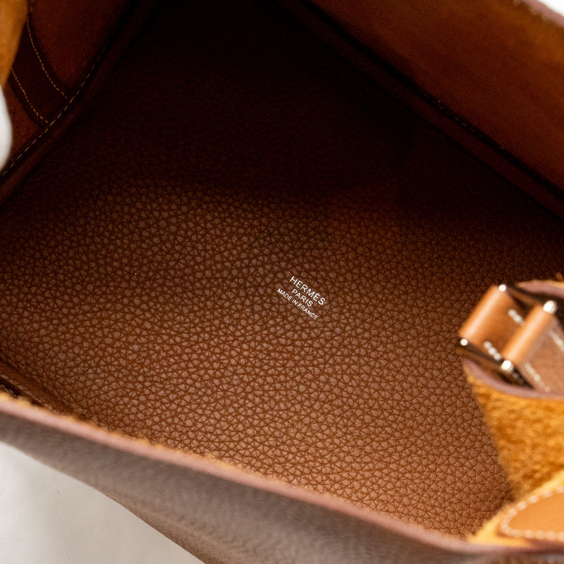 Hermes Picotin 22 Lock Bag Clemence Gold SHW Stamp C