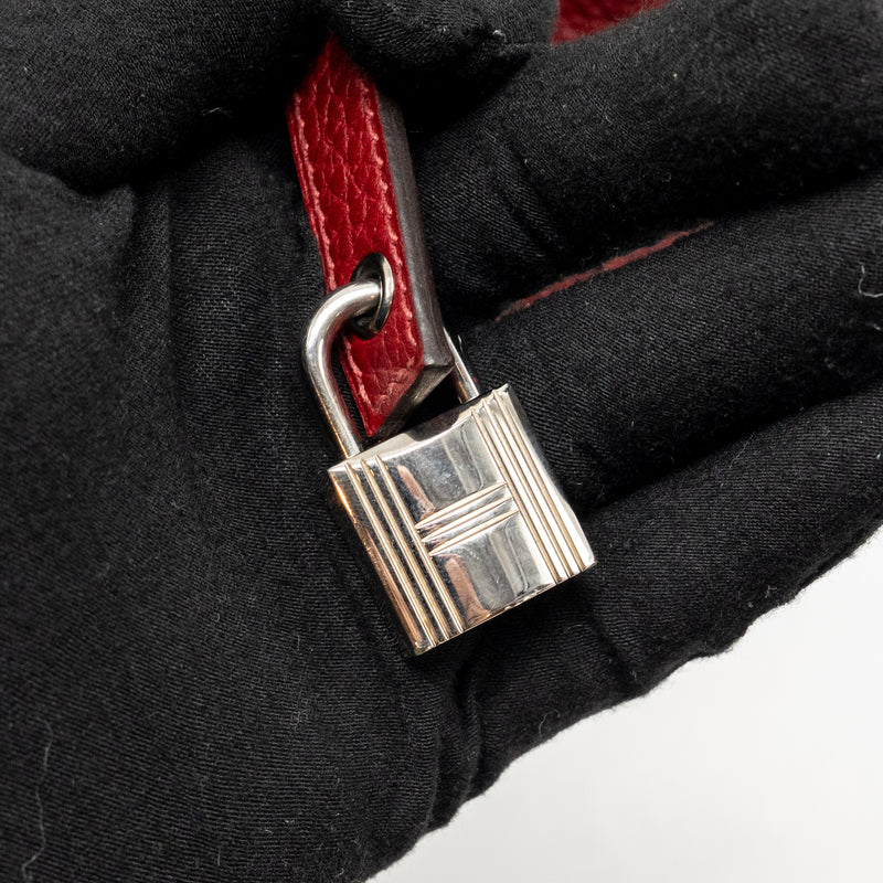 Hermes Picotin 18 Lock Bag Clemence K1 Rouge Grenat SHW Stamp X