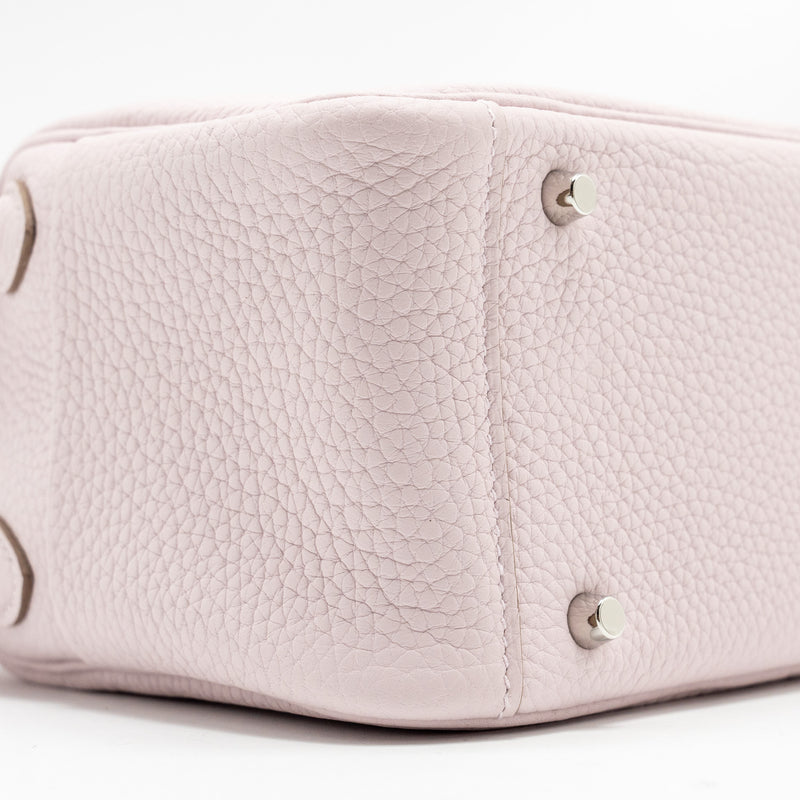 Hermes Mini Lindy Clemence Mauve Pale SHW stamp W