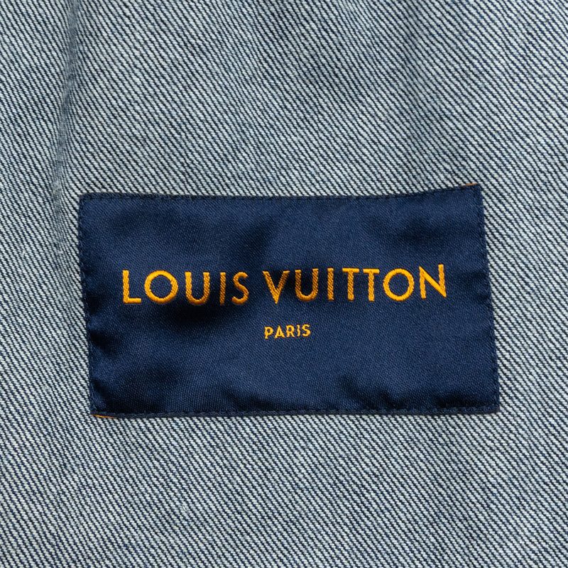 Louis Vuitton size 48 denim jacket dark blue