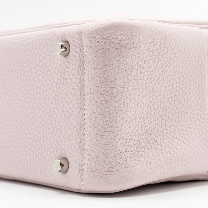Hermes Mini Lindy Clemence Mauve Pale SHW stamp W