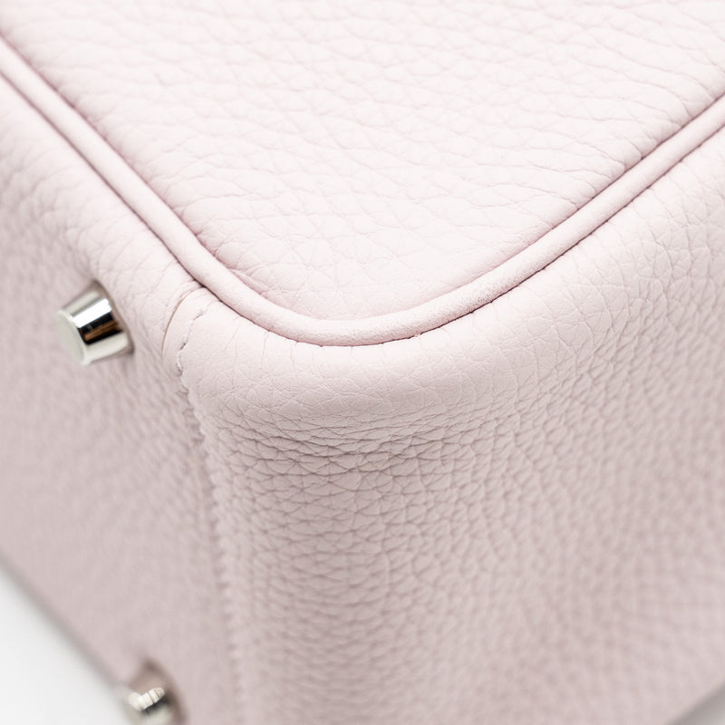 Hermes Mini Lindy Clemence Mauve Pale SHW stamp W