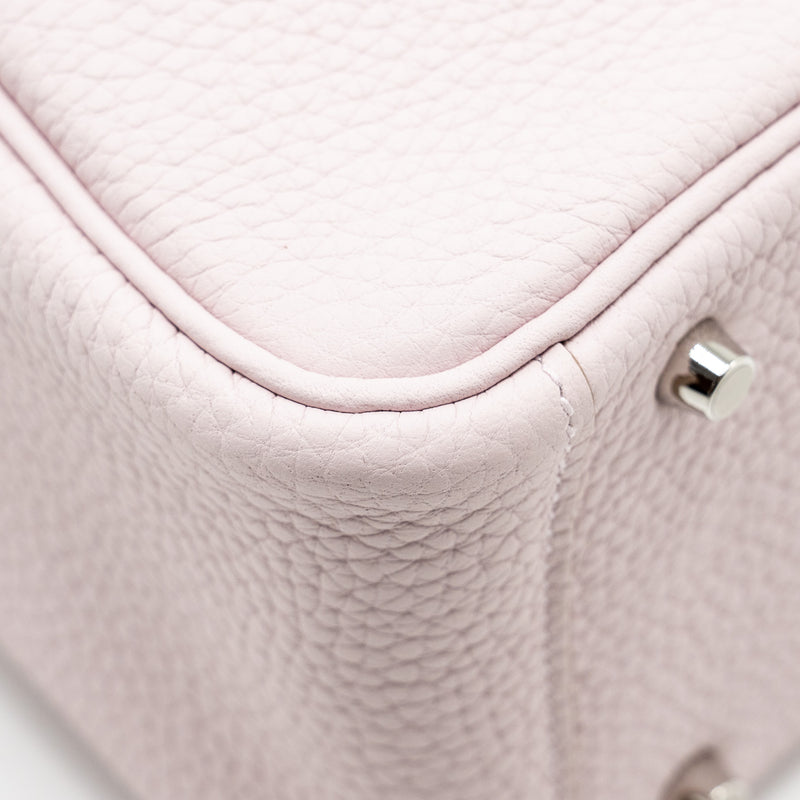 Hermes Mini Lindy Clemence Mauve Pale SHW stamp W