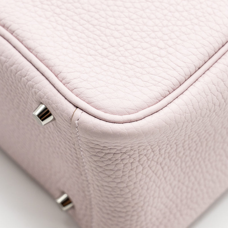 Hermes Mini Lindy Clemence Mauve Pale SHW stamp W