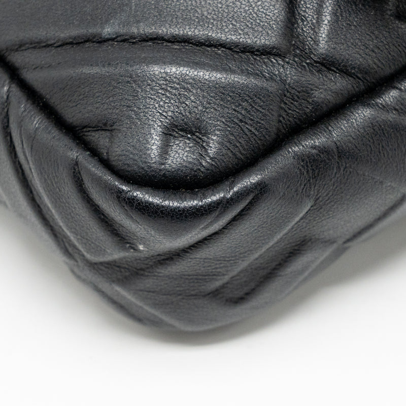 Fendi Mini Baguette Bag FF Motif Lambskin Black GHW