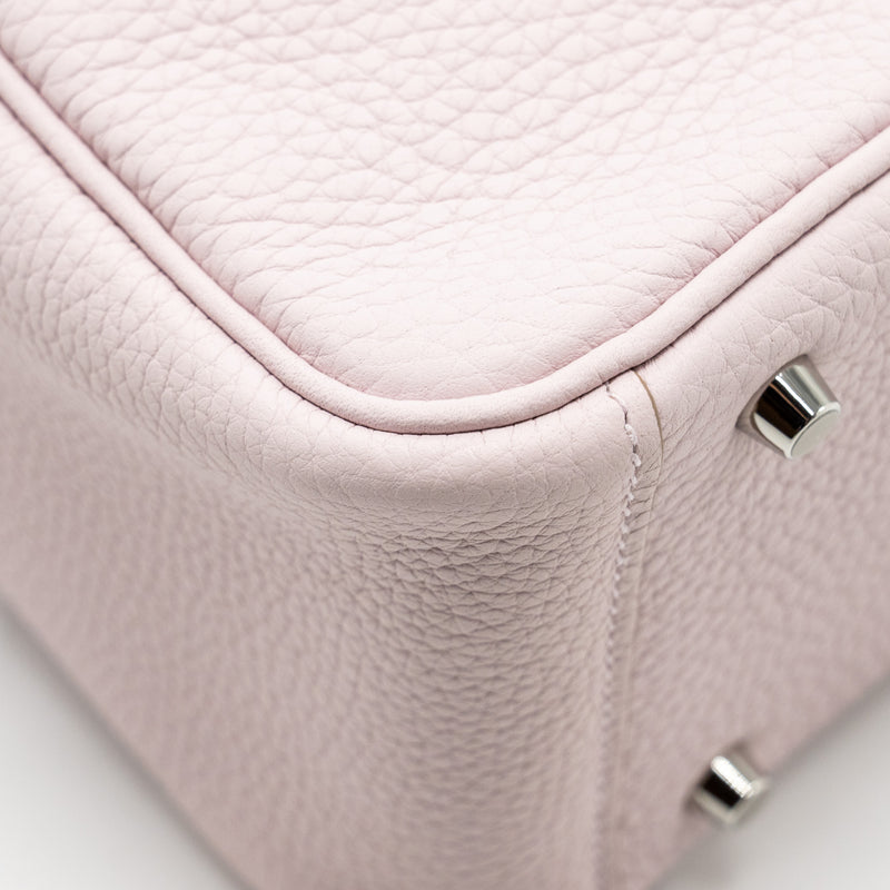 Hermes Mini Lindy Clemence Mauve Pale SHW stamp W