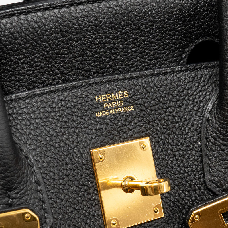 Hermes Birkin 30 Togo black GHW Stamp X