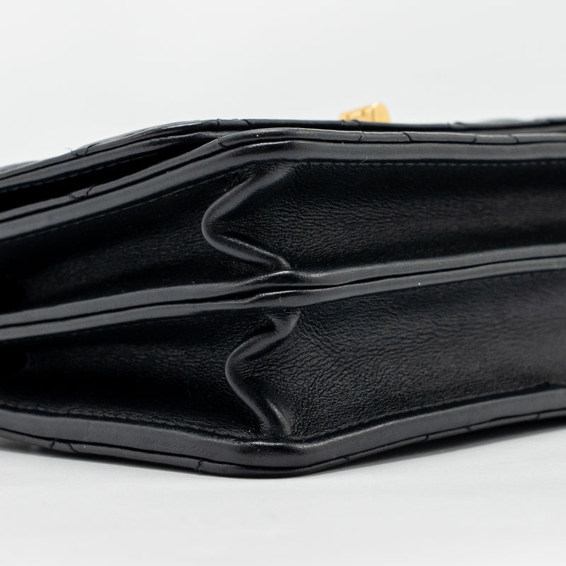 Chanel Mini 2.55 Reissue Wallet on Chain Aged Calfskin Black GHW(microchip)