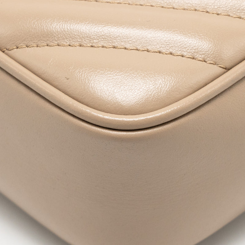 Saint Laurent/YSL Lou Camera Bag Calfskin Beige GHW