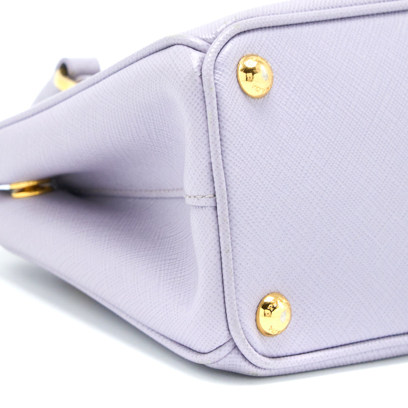 Prada Galleria Saffiano Mini Bag Leather Light Purple GHW