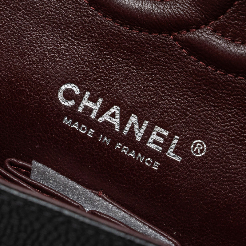 Chanel Medium Classic Double Flap Bag Caviar BLACK SHW