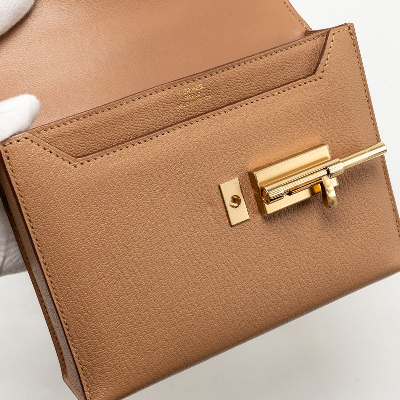 Hermes Mini Verrou Chèvre Mysore 2J Quebracho LGHW Stamp U