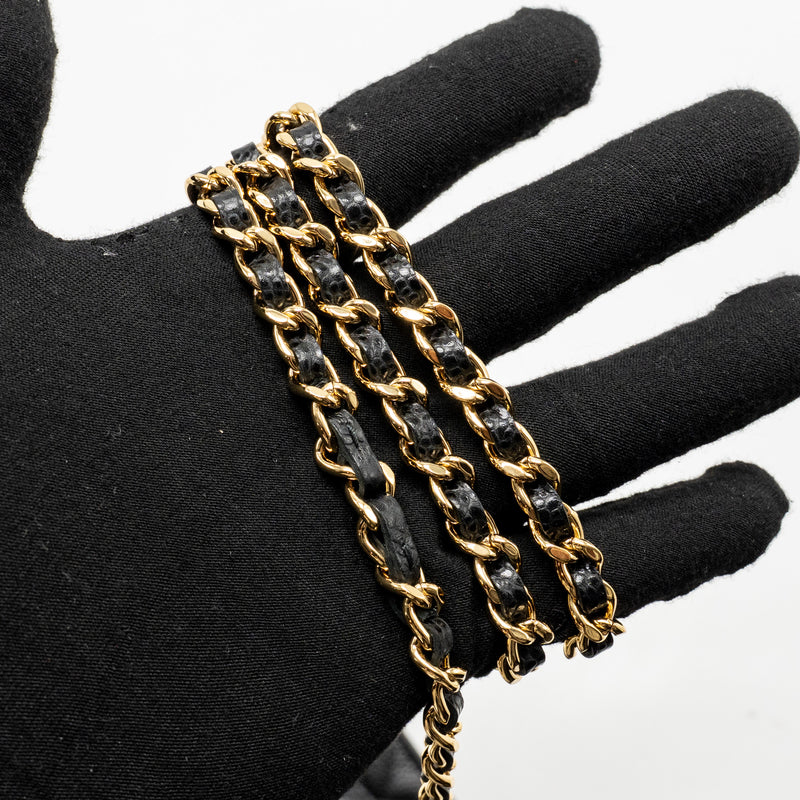 Chanel Classic Wallet on Chain Caviar Black GHW (Microchip)