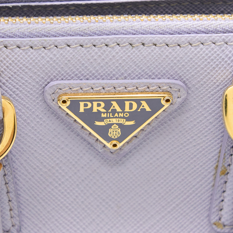 Buy Prada Mini Galleria Bag In Yellow Patent Leather